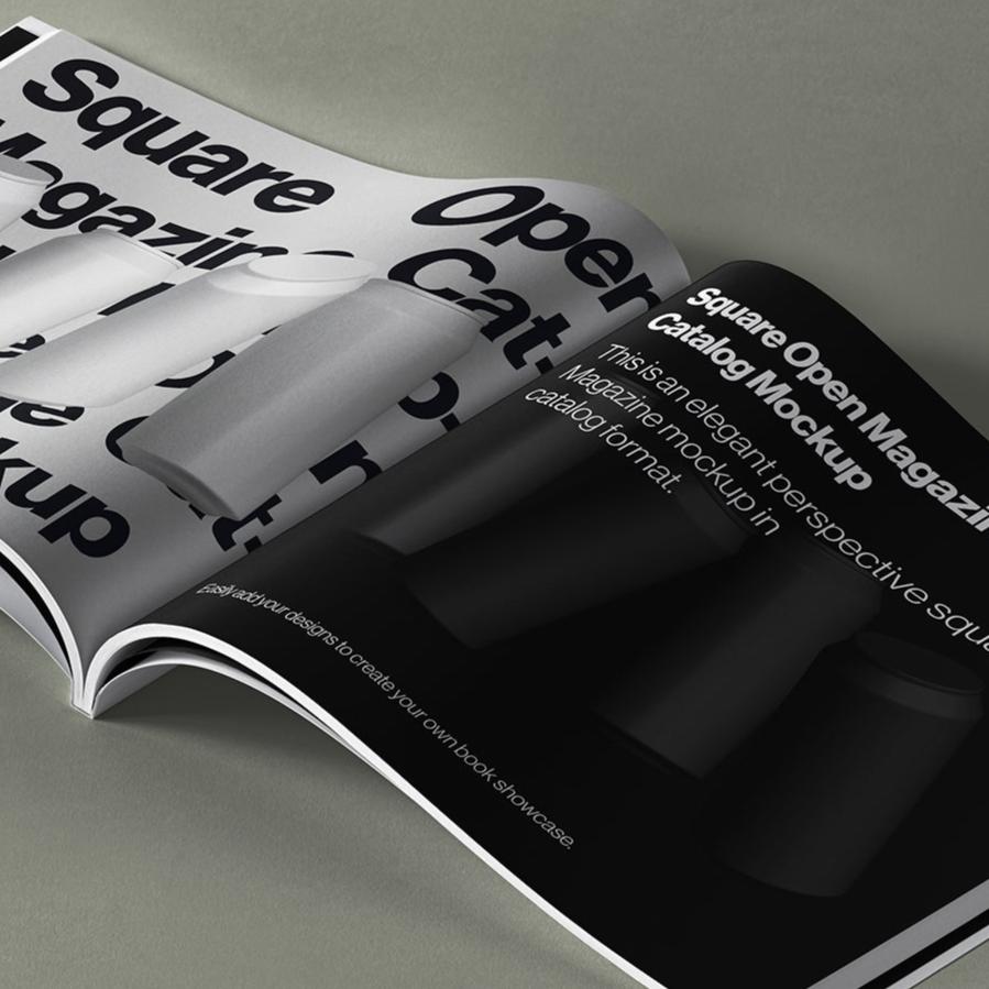 Square Magazine Mockup [Digital Photoshop File]