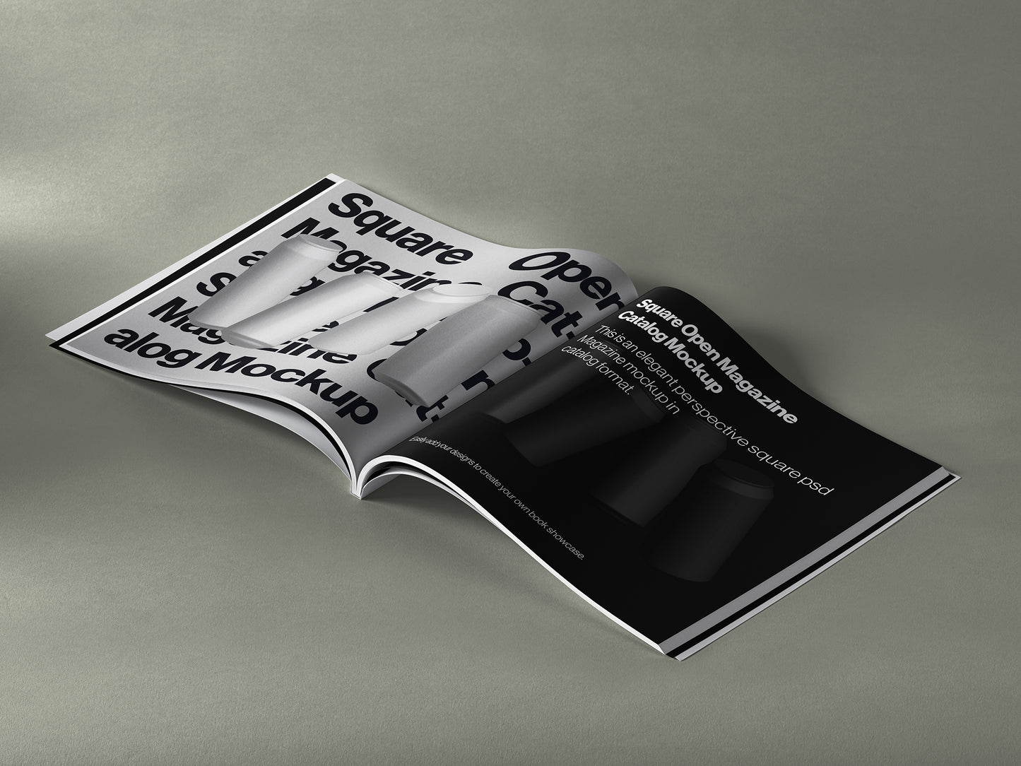 Square Magazine Mockup [Digital Photoshop File]
